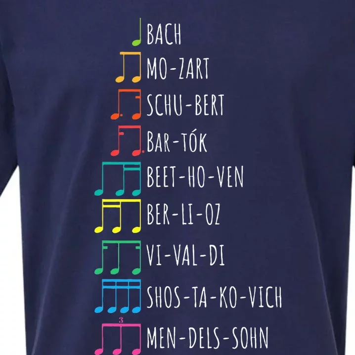 Classic Composers Classical Music Musical Notes Sueded Cloud Jersey T-Shirt