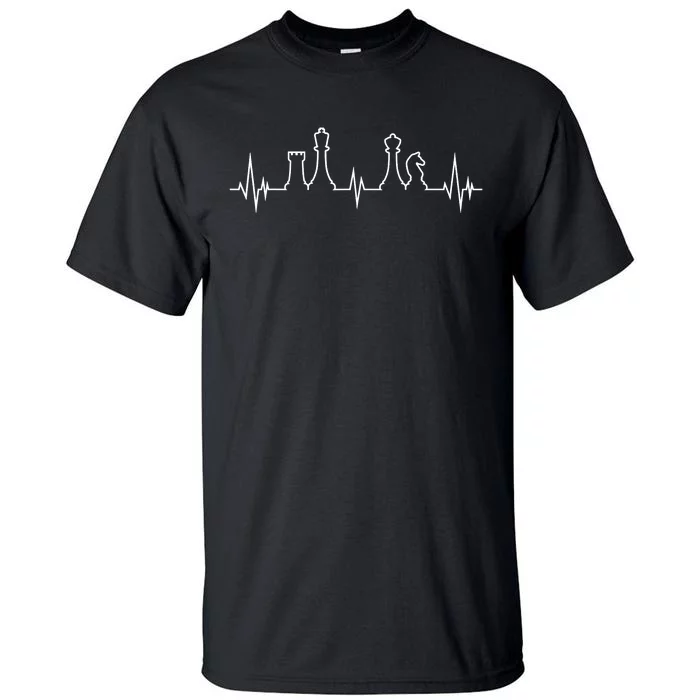 Chess, Chess Club, Chess Heartbeat Tall T-Shirt