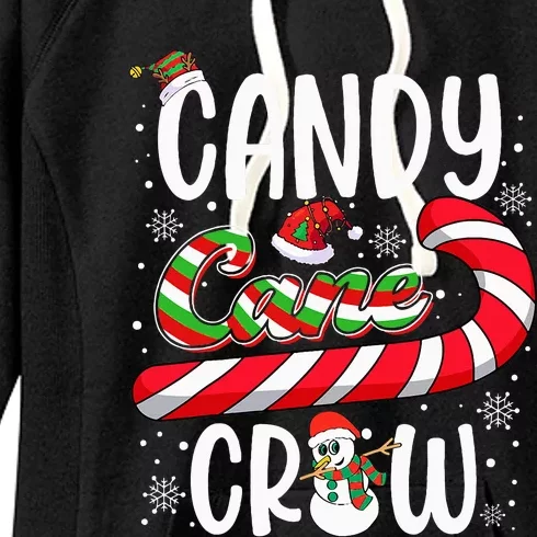 Candy Cane Crew Christmas Xmas Love Candy Women's Fleece Hoodie