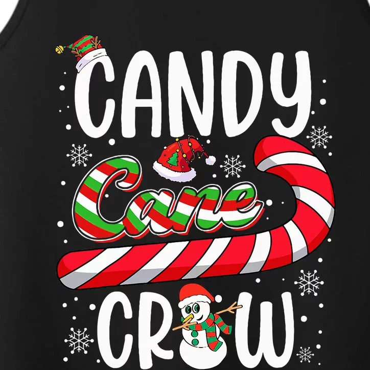 Candy Cane Crew Christmas Xmas Love Candy Performance Tank