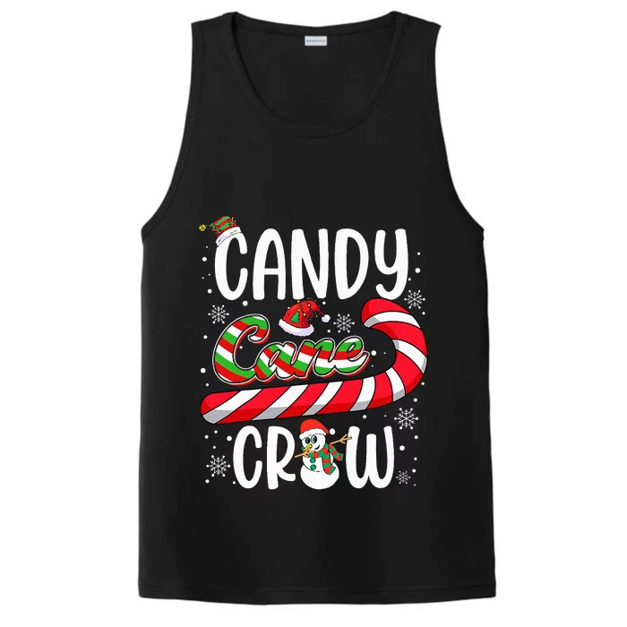 Candy Cane Crew Christmas Xmas Love Candy Performance Tank