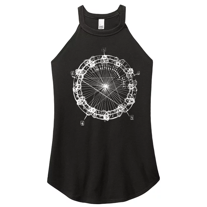 Coltrane Chord Changes Mandala Jazz Musician Women’s Perfect Tri Rocker Tank