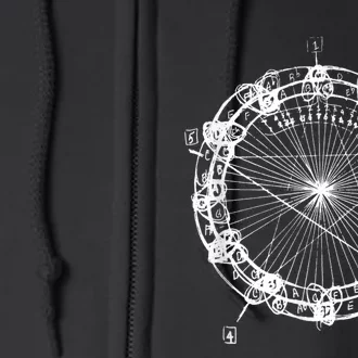 Coltrane Chord Changes Mandala Jazz Musician Full Zip Hoodie