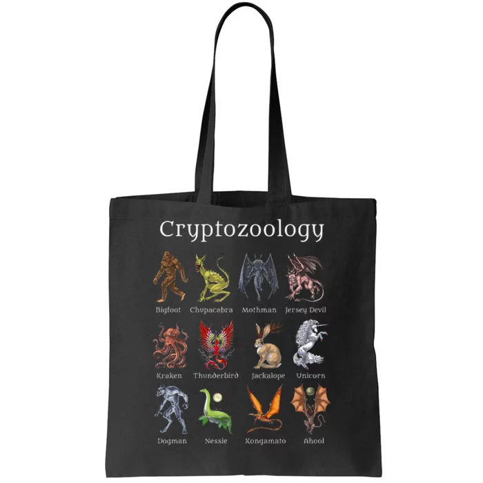 Cryptozoology Cryptid Creatures Fantasy Mythical Monsters Tote Bag