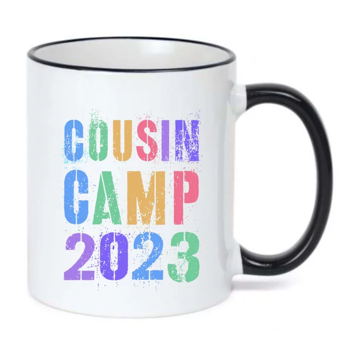 Crazy Cousin Camp Grandma Grandpa Sleepaway Summer Camping Cool Gift Black Color Changing Mug