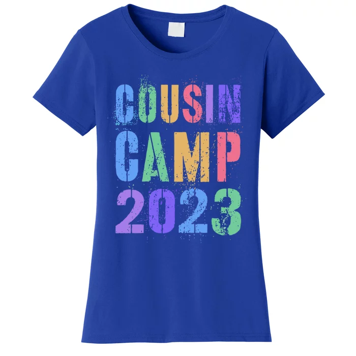 Crazy Cousin Camp Grandma Grandpa Sleepaway Summer Camping Cool Gift Women's T-Shirt