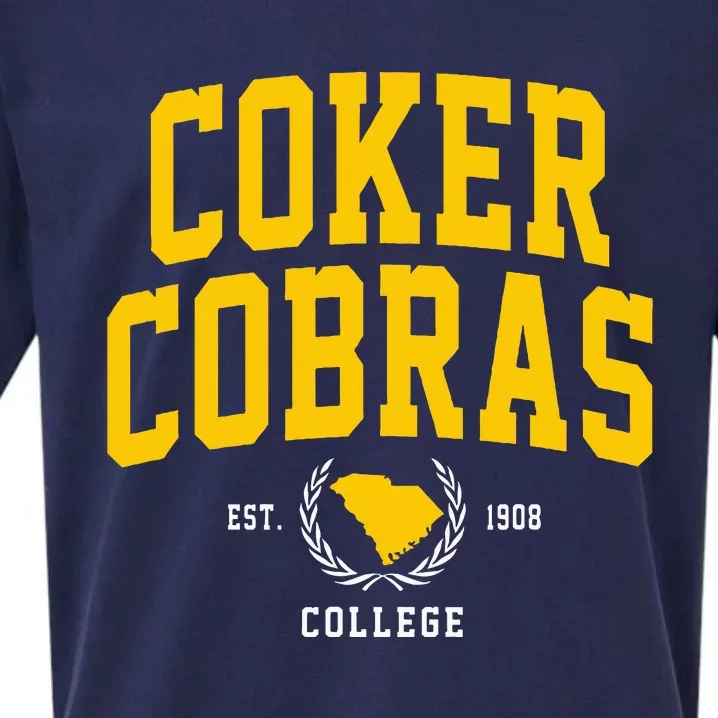 Coker College Cobras Arch Design Sueded Cloud Jersey T-Shirt