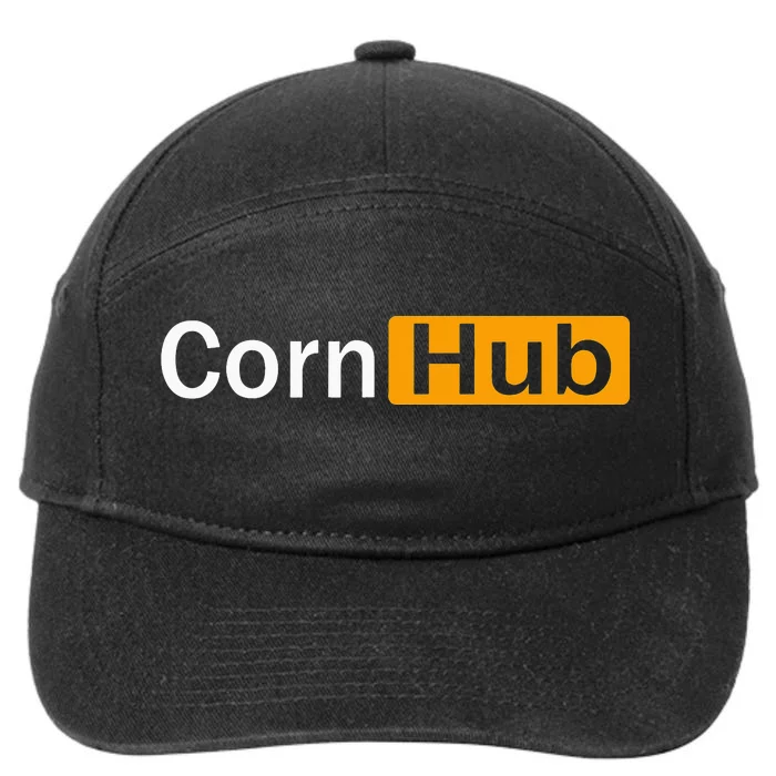 Cornhub Cornhole Cornholer 7-Panel Snapback Hat