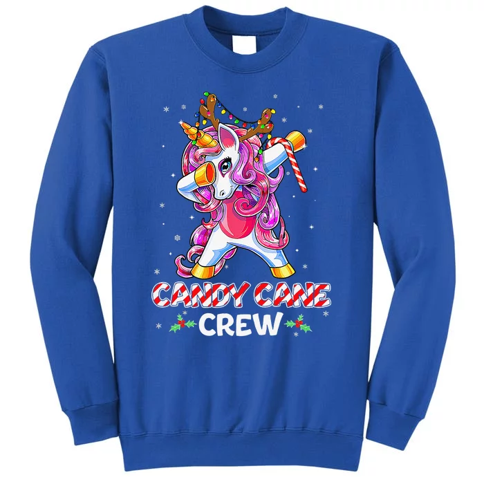 Candy Cane Crew Unicorn Squad Funny Christmas Sweatshirt