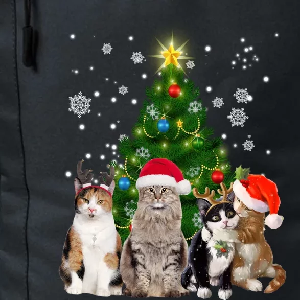 Cute Cat Christmas Tree Cat Lover Xmas Cat Mom Gift Daily Commute Backpack