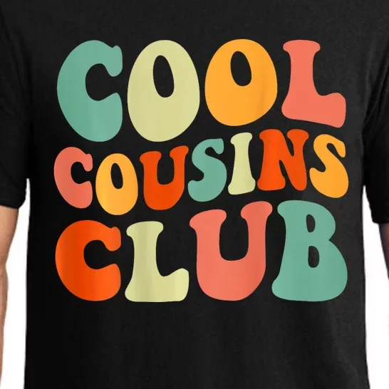 Cool Cousin Club Retro Cousin Matching Family Crew Pajama Set