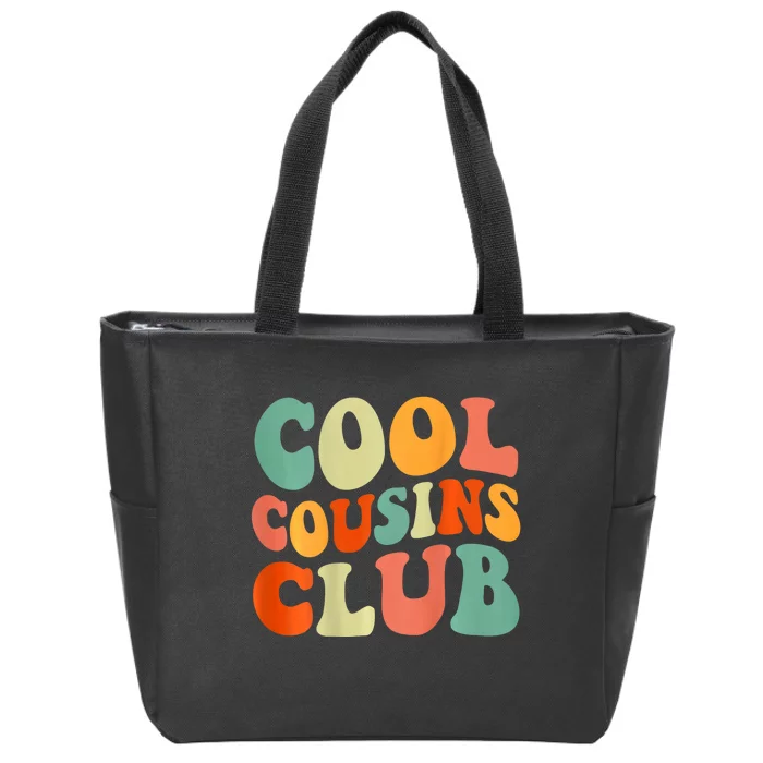 Cool Cousin Club Retro Cousin Matching Family Crew Zip Tote Bag