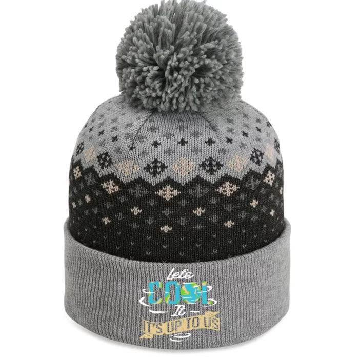 Climate Change Cool Gift The Baniff Cuffed Pom Beanie