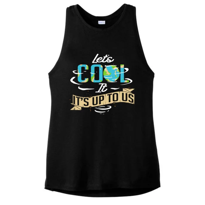 Climate Change Cool Gift Ladies Tri-Blend Wicking Tank