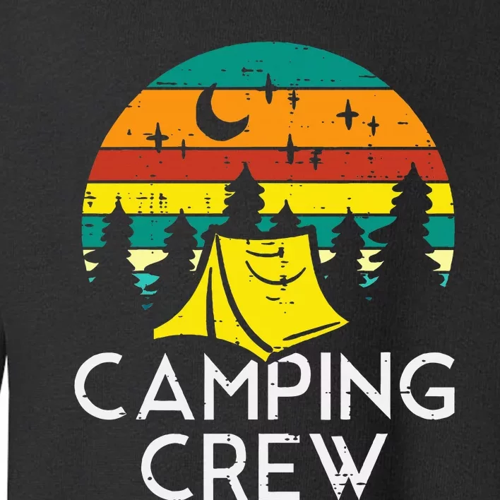 Camping Crew Cute Camper Toddler Sweatshirt