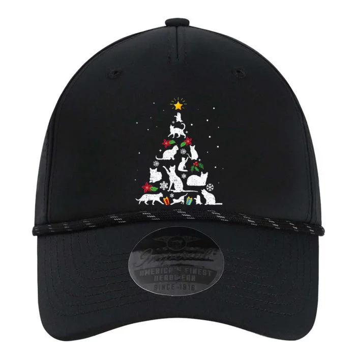 Cute Cat Christmas Tree Merry Catmas Cat Lovers Performance The Dyno Cap