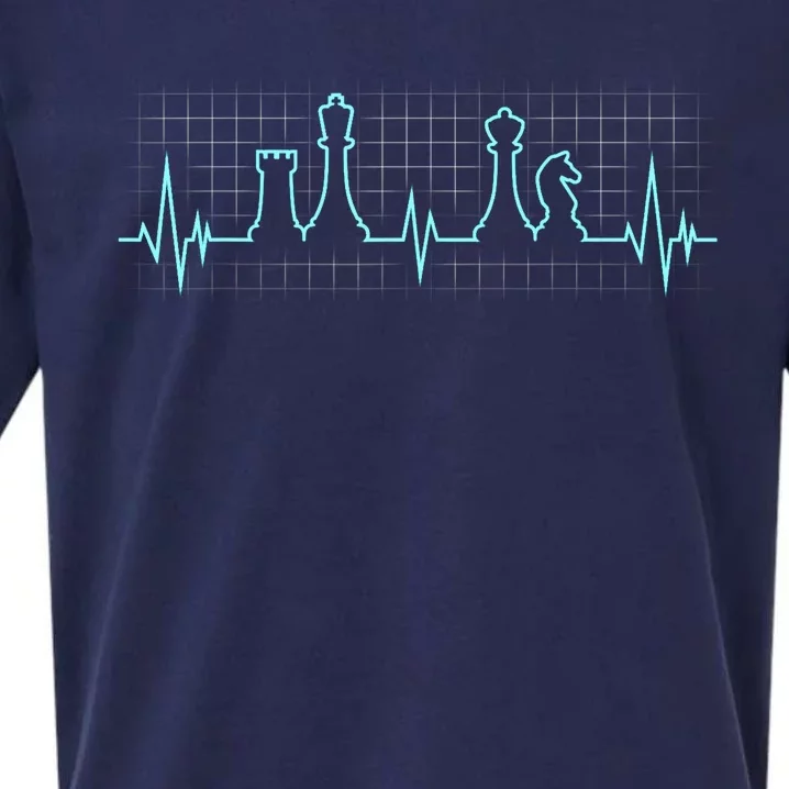 Chess, Chess Club, Chess Heartbeat Sueded Cloud Jersey T-Shirt