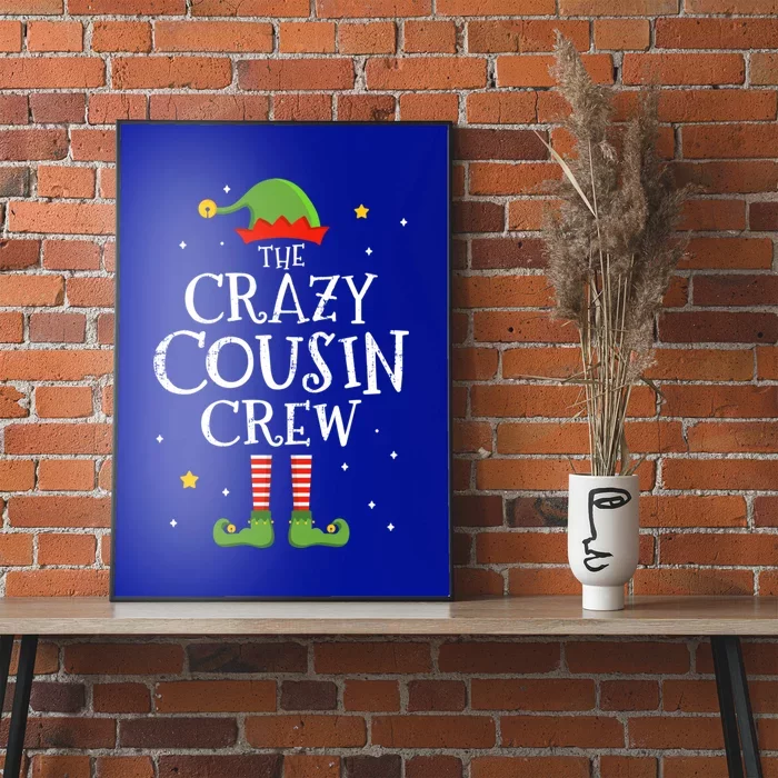 Crazy Christmas Cousin Crew With Elf For Xmas Family Pajama Gift Poster