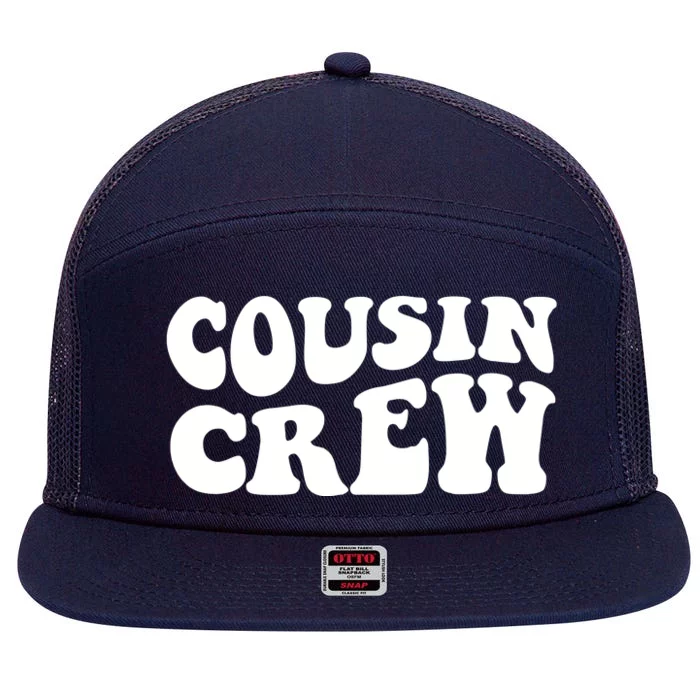 Cousin Crew 7 Panel Mesh Trucker Snapback Hat