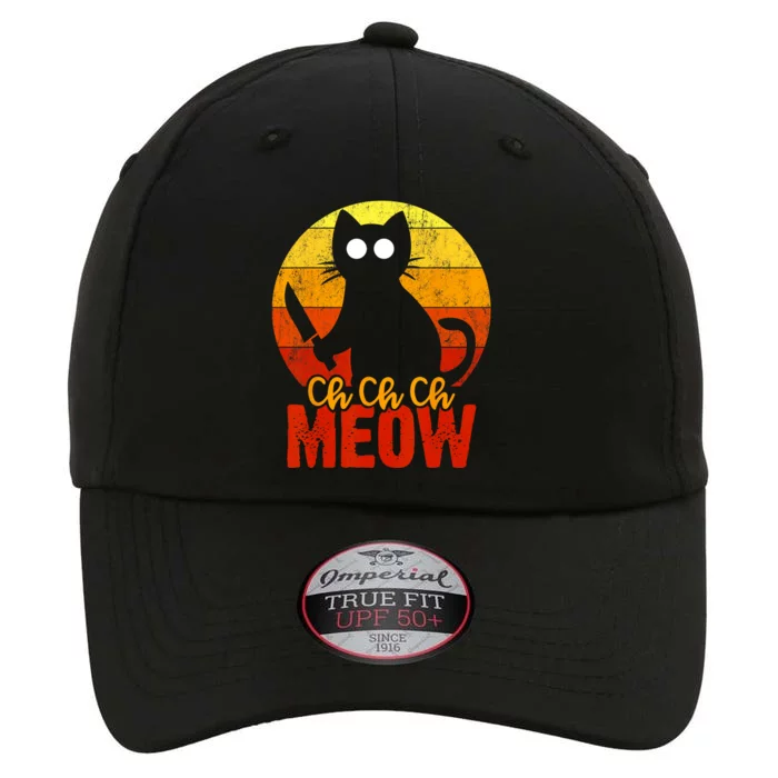 Ch Ch Ch Meow Scary Halloween Cat Horror Slasher Knife The Original Performance Cap