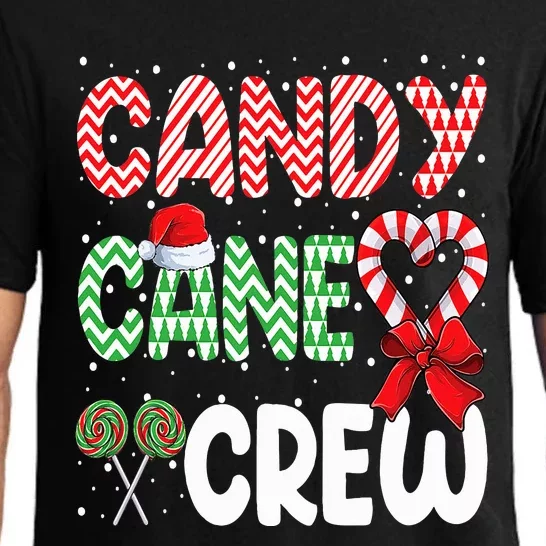 Candy Cane Crew Funny Christmas Sweet Candy Merry Xmas Pajama Set