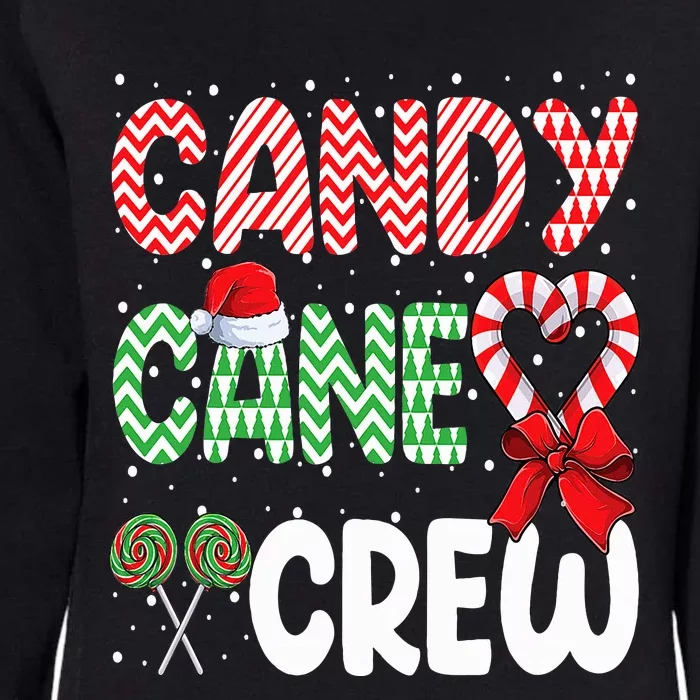 Candy Cane Crew Funny Christmas Sweet Candy Merry Xmas Womens California Wash Sweatshirt