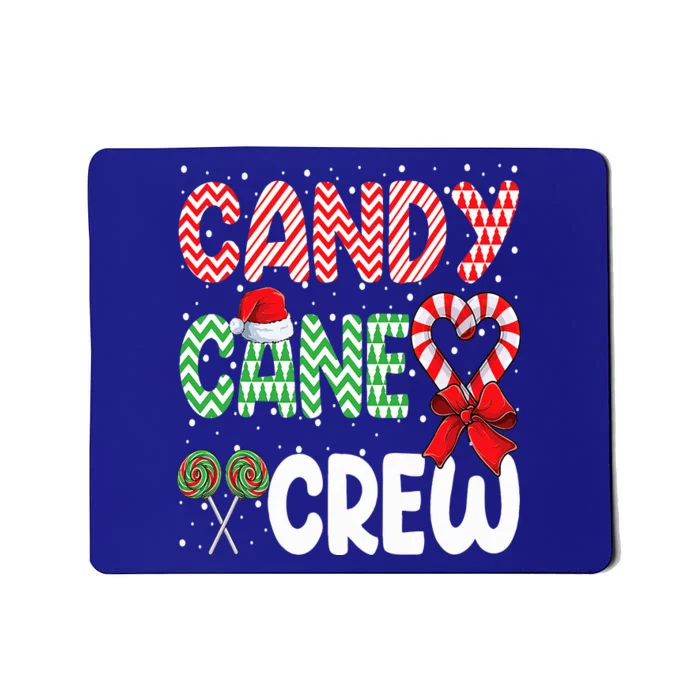 Candy Cane Crew Funny Christmas Sweet Candy Merry Xmas Mousepad