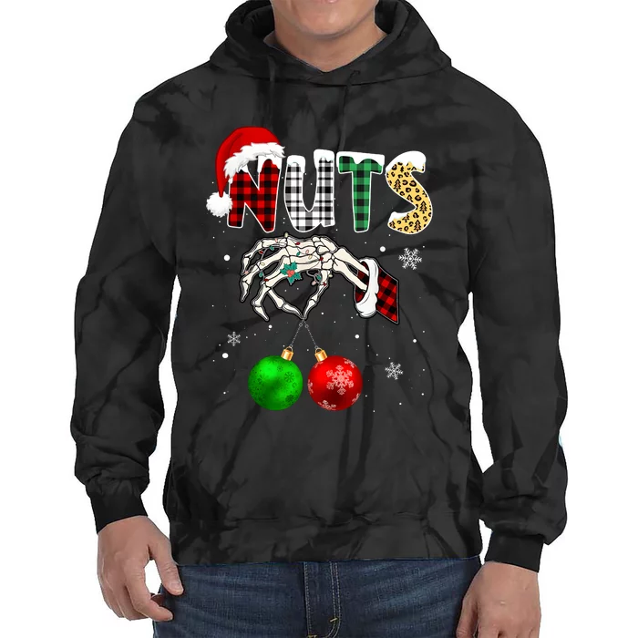 Chestnuts Christmas Chest Nuts Xmas Couple Matching Costume Tie Dye Hoodie