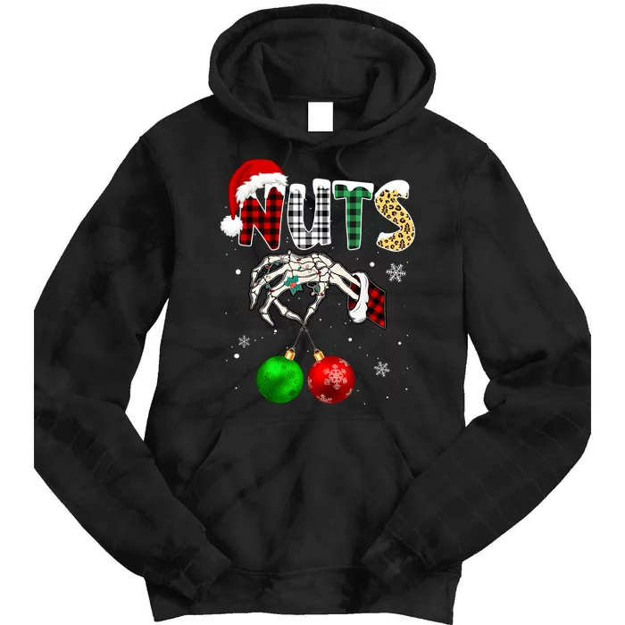 Chestnuts Christmas Chest Nuts Xmas Couple Matching Costume Tie Dye Hoodie