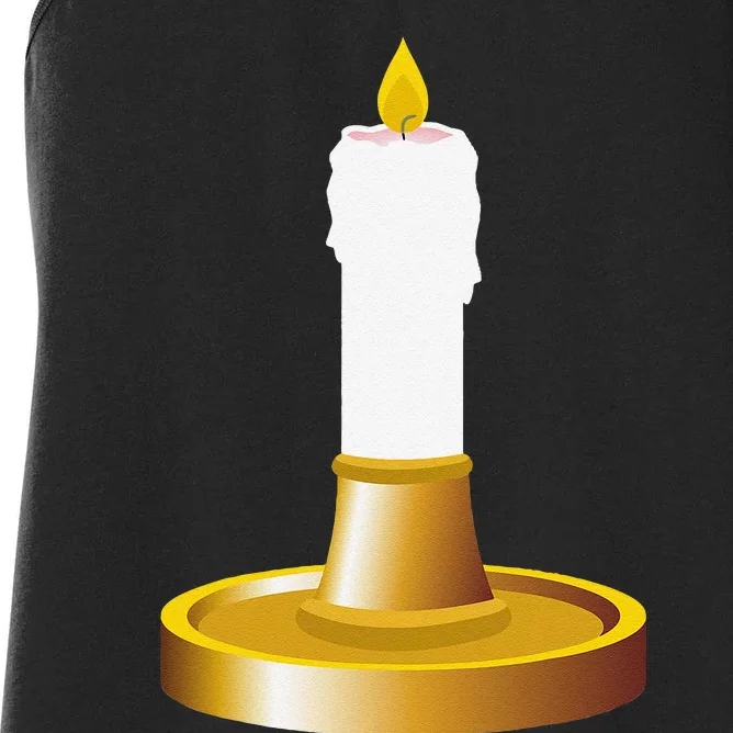 Candlestick Costume Candles Candle Holder Halloween Women's Racerback Tank