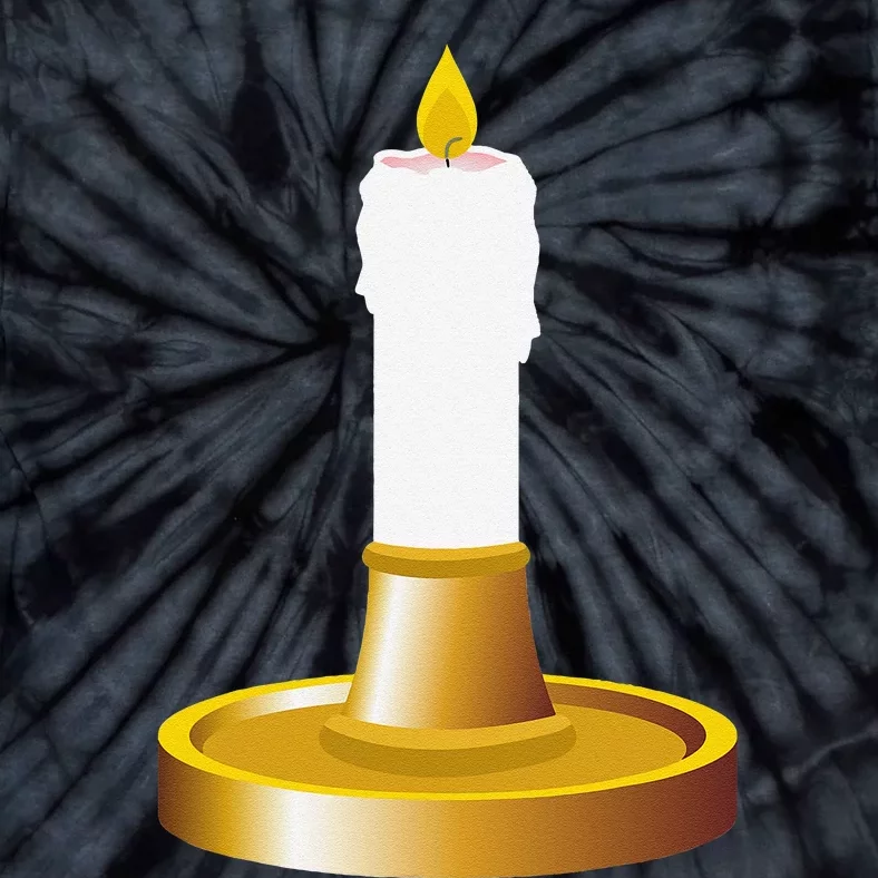 Candlestick Costume Candles Candle Holder Halloween Tie-Dye T-Shirt