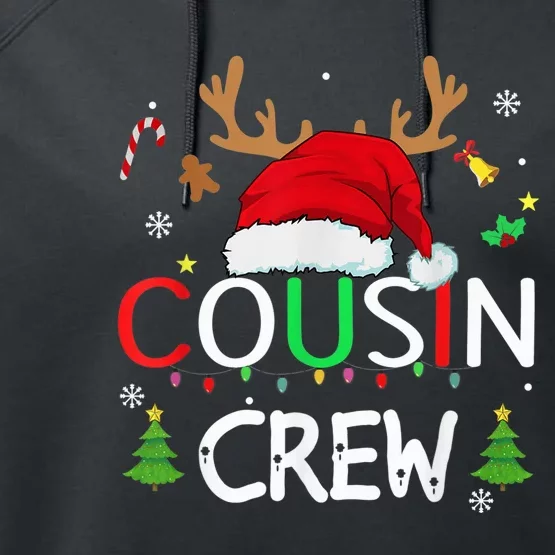 Cousin crew Christmas family Xmas Naughty matching pajamas Performance Fleece Hoodie