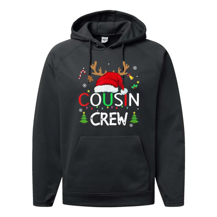 Cousin crew Christmas family Xmas Naughty matching pajamas Performance Fleece Hoodie