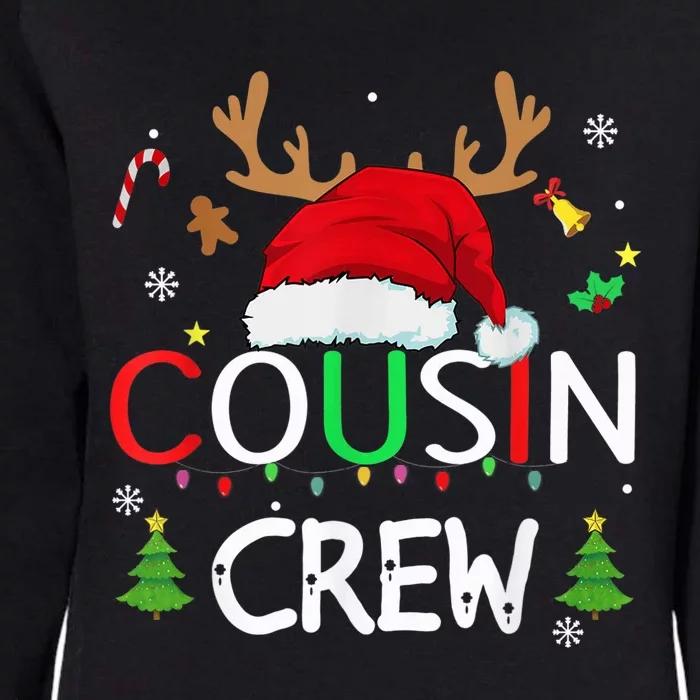 Cousin crew Christmas family Xmas Naughty matching pajamas Womens California Wash Sweatshirt