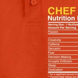 Chef Cook Culinary Cuisine Baker Nutrition Facts Sous Chef Gift Dry Zone Grid Performance Polo