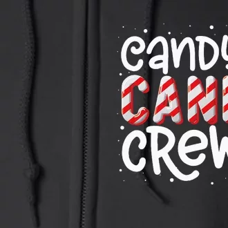 Candy Cane Crew Funny Matching Christmas Candy Lover Xmas Full Zip Hoodie