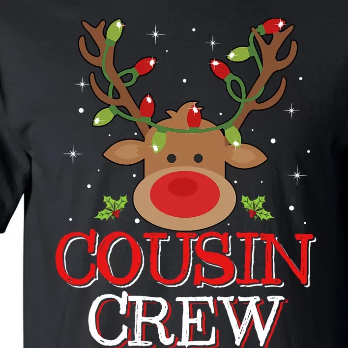 Christmas Cousin Crew Funny Reindeer Matching Pajama Tall T-Shirt