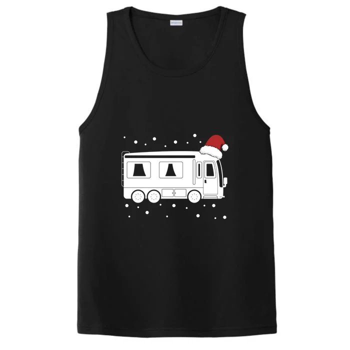 Christmas Caravan Camping Santa Hat Xmas Gift Performance Tank