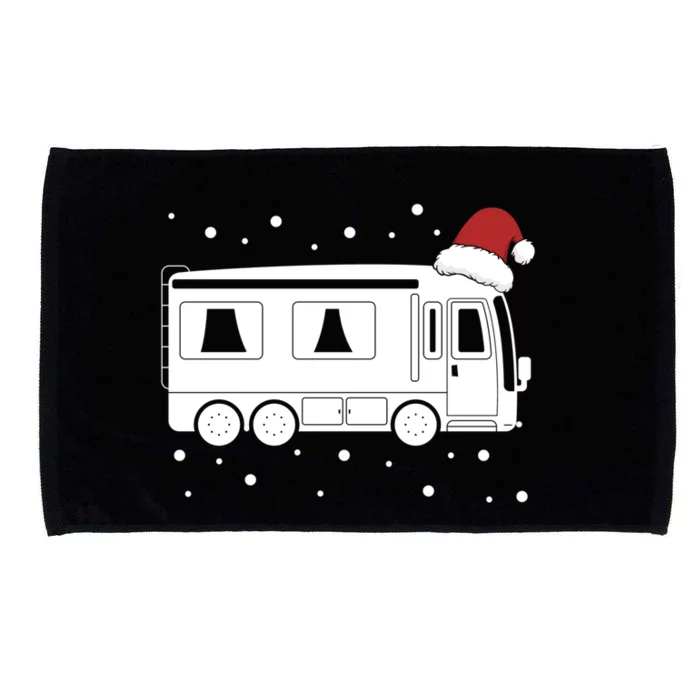 Christmas Caravan Camping Santa Hat Xmas Gift Microfiber Hand Towel