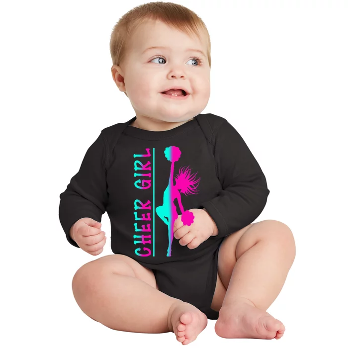 Cheer Cheerleading  Cheering Cheerleader Baby Long Sleeve Bodysuit