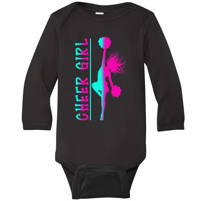 Cheer Cheerleading  Cheering Cheerleader Baby Long Sleeve Bodysuit