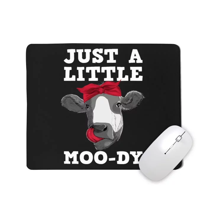 Cute Cow Design Dairy Cow Lover Cattle Farming Mousepad