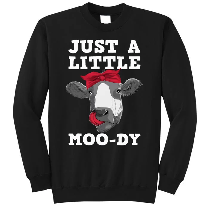 Cute Cow Design Dairy Cow Lover Cattle Farming Tall Sweatshirt