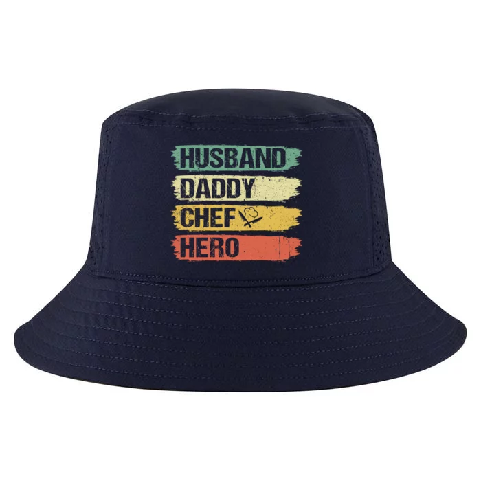 Chef Cook Dad Husband Daddy Hero Retro Fathers Day Meaningful Gift Cool Comfort Performance Bucket Hat