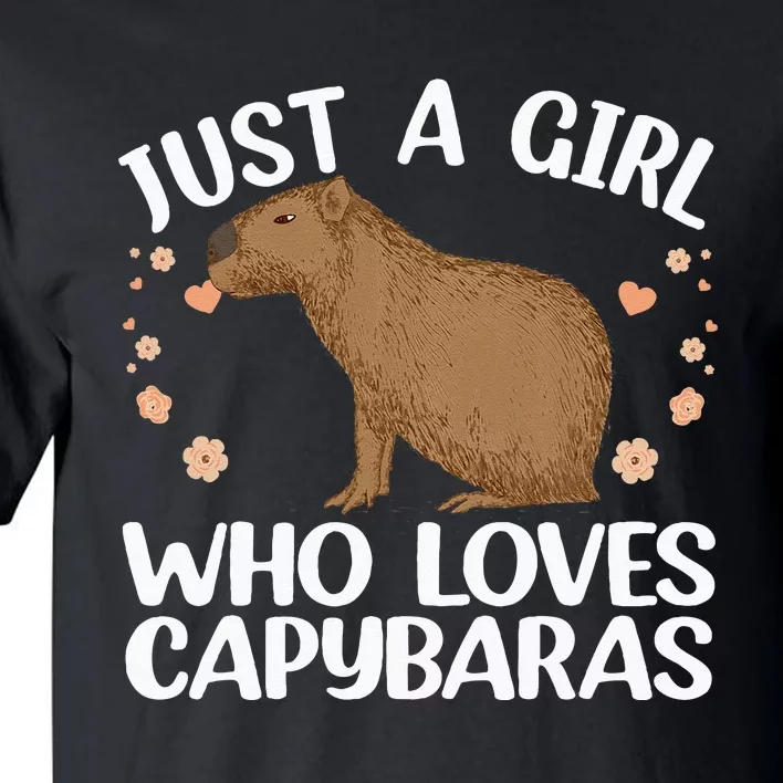 Cool Capybara Design For Women Rodent Animal Capybara Tall T-Shirt