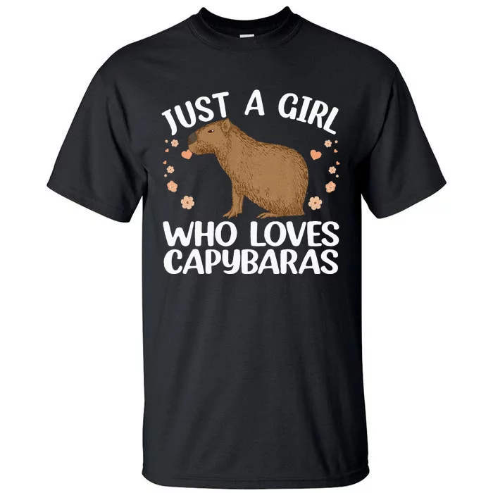 Cool Capybara Design For Women Rodent Animal Capybara Tall T-Shirt