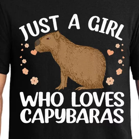 Cool Capybara Design For Women Rodent Animal Capybara Pajama Set