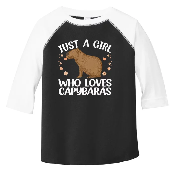 Cool Capybara Design For Women Rodent Animal Capybara Toddler Fine Jersey T-Shirt