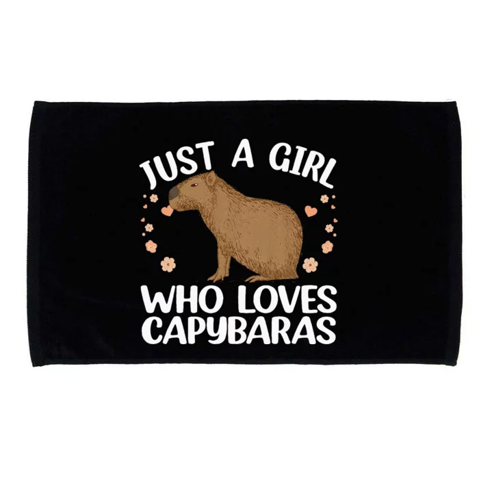 Cool Capybara Design For Women Rodent Animal Capybara Microfiber Hand Towel