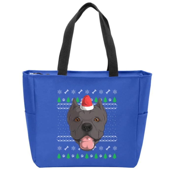 Cane Corso Dog Santa Claus Ugly Christmas Xgiftmas Canine Gift Funny Gift Zip Tote Bag